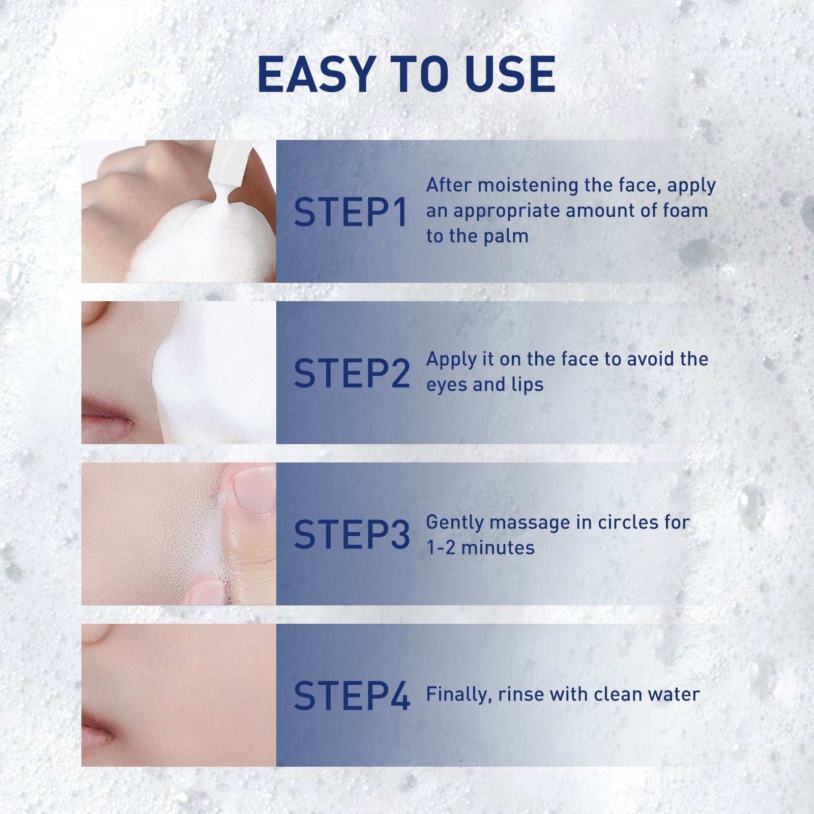 Exfoliating Mousse, Cleanser Skin Pore Control Oil Gently Cleanses Exfoliating Dead Blackheads