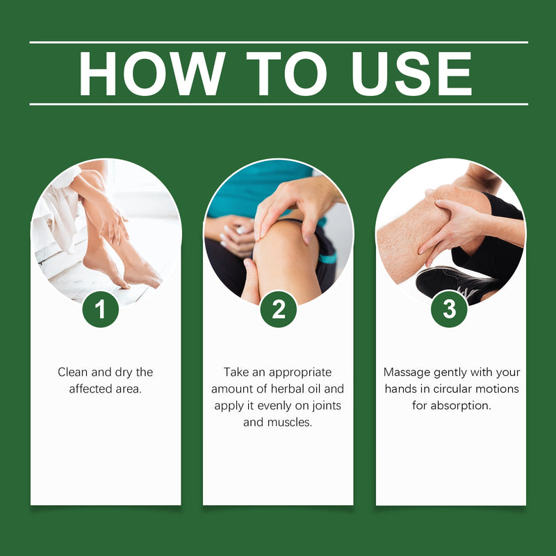 West&Month Herbal Compost Oil, Massage Moisturizing Joint Massage Essential Oil Daily Joint Care Essential Oil