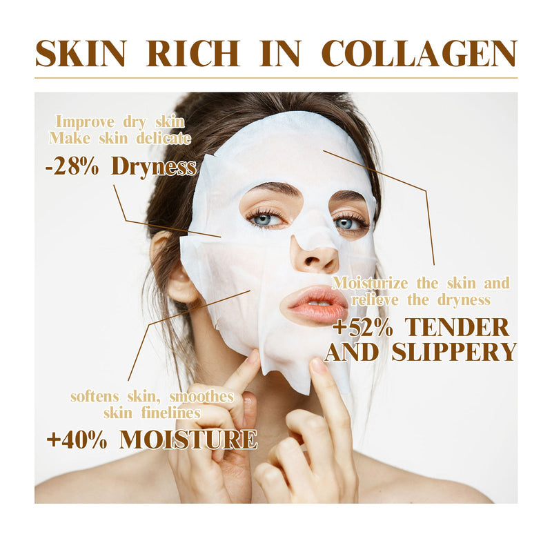 Collagen Wrinkles Mask, Moisturizing, Moisturizing And Firming Facial Skin, Cleaning, Anti-Wrinkle, Anti-Aging Eyes
