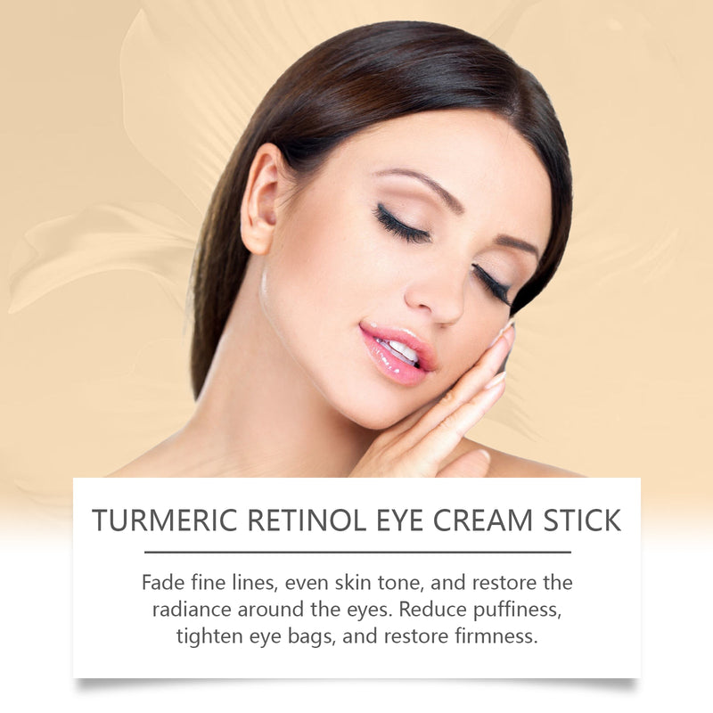 Turmeric And Retinol Eye Cream Stick Moisturizes, Tightens And Tightens The Skin Around The Eyes