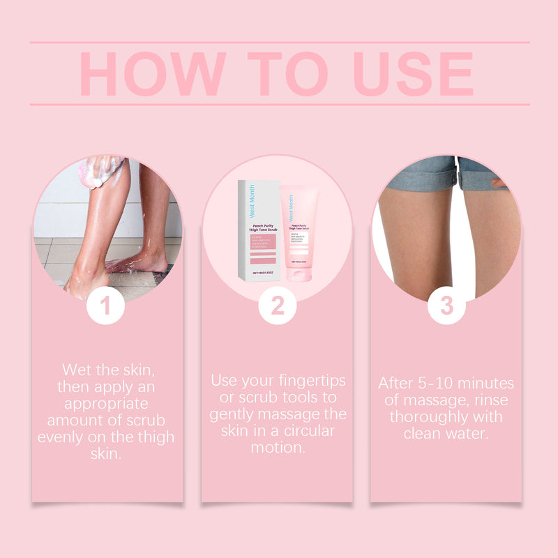 West&Month Body Care Scrub, Repair Arm Body Skin Brightening Massage Treatment Scrub