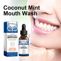 Coconut Mint Mouth Wash, Remove Stains Remove Odors Clean Mouth Whitening Teeth Oral Care