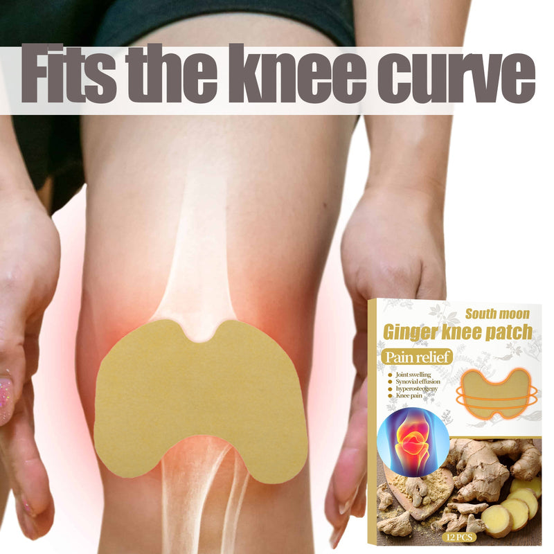 South Moon Ginger Knee Patch, Warm Patch Hot Compress Ginger Patch Neck Shoulder Waist Leg Joint Knee Pain Patch