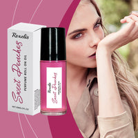 Peach Pink Ball Perfume, Small Fresh Roller Perfume Fresh Light Fruit Peach Ball Perfume