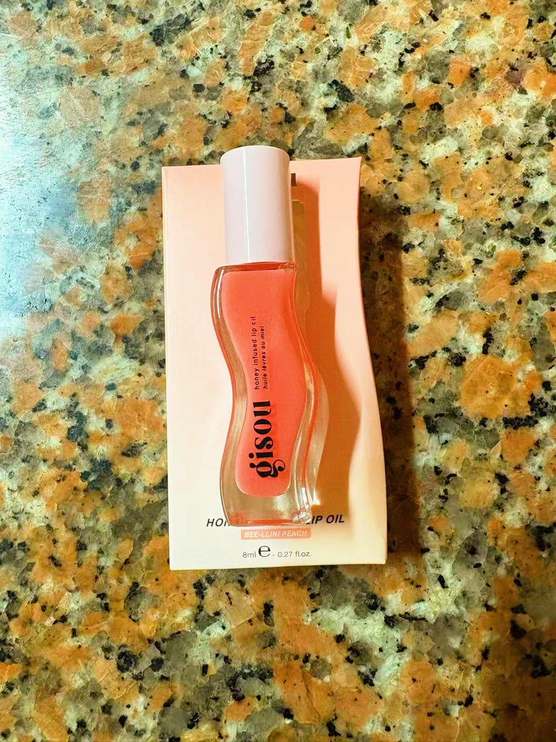 Gisou Watermelon Honey Coconut Strawberry Lip Oil Moisturizing Repair Plumping Brightening Lip Gloss 8ml