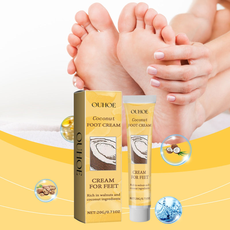 Coconut Foot Cream, Natural Coconut Foot Cream Moisturizes And Restores Dry And Cracked Skin
