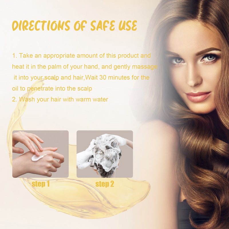 Batana Oil, Hydrating Repair Hair Sere Short-Tempered Soft Thick Hair Oil