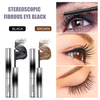 EELHOE Curl Your Mascara, Eyelashes Black Beautiful Natural Thick Sweat-Proof, Not Smudgy, Not Makeup Off Slim Long