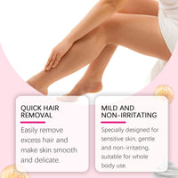Gentle Depilatory Mousse Gentle Depilatory Body Hair Removal Refreshing Silky Skin Care Foam Mousse
