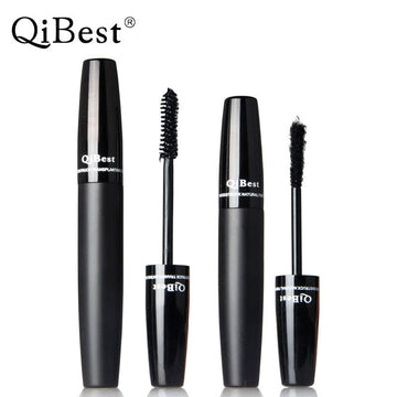 Makeup Qibest Black Tube 3D Mascara Fiber Combination Set Thick And Slender