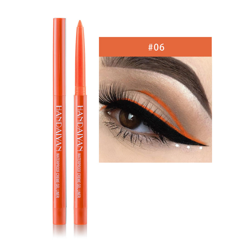 HANDAIYAN 20 Color Pearlescent Matte Waterproof And Difficult To Smudge Eyeliner Pen Rotatable Eye Shadow Eyeliner
