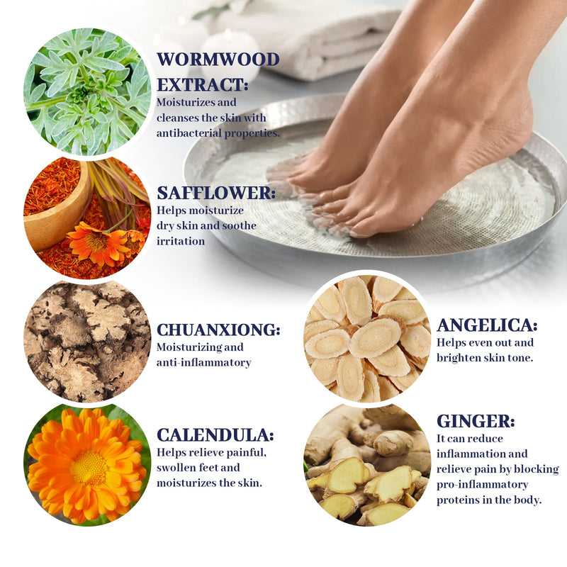 Soothing Cleansing Foot Pain Relief Soak, Relieve Foot Swelling And Pain Gray Nail Moisturizing Care Clean Foot Bath Kit