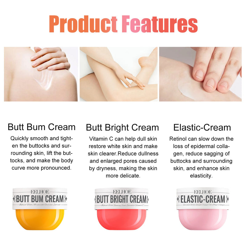 Butt Bum Cream, Massage Firming Moisturizing Beautiful Buttock Cream