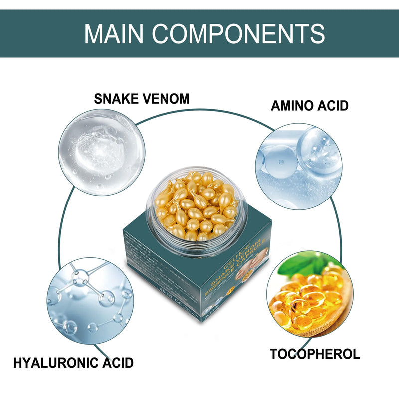 Anti-Aging Essence Capsules, Firming And Lifting Moisturizing Facial Skin Lighten Fine Lines, Moisturize And Lighten Skin