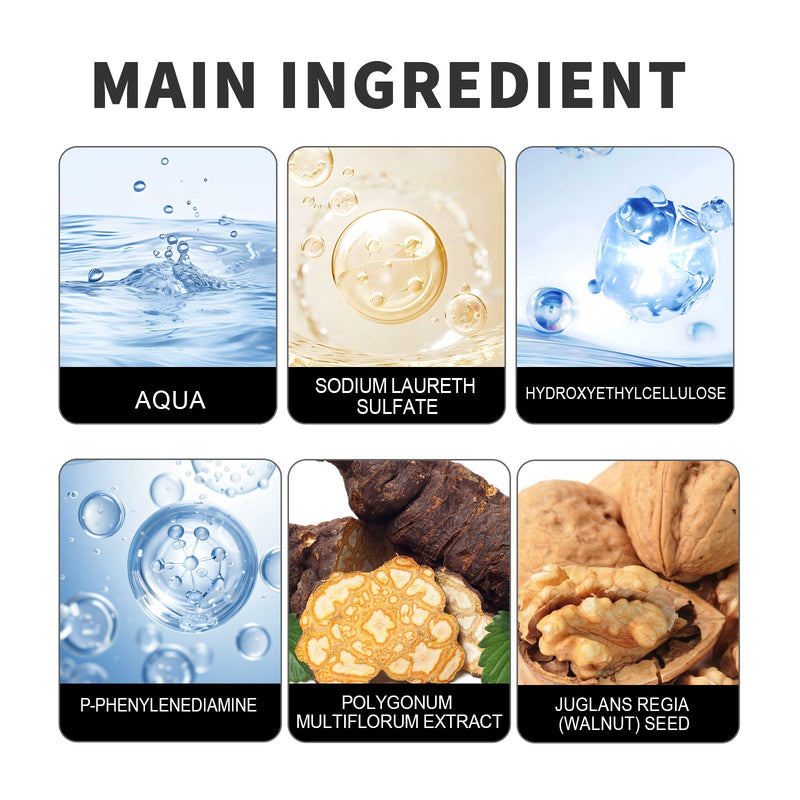 Fruit And Vegetable Hair Cream, Natural, Mild And Long-Lasting, Does Not Hurt The Scalp. Easy To Apply Dark Hair Cream