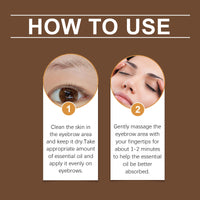 West&Month Eyebrow Care Essential Oil, Gentle Moisturizing Brow Root Sweet Natural Beauty Care Solution