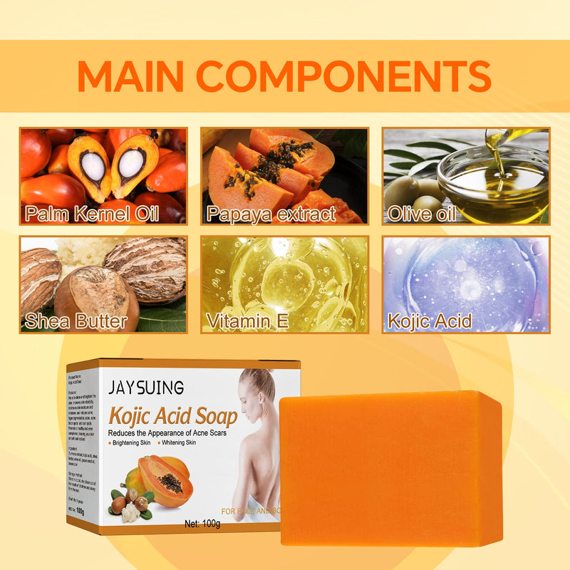 Koji Acid Soap, Clean Moisturizing And Brightening Skin, Lightening Spots, Exfoliating Skin Care Soap