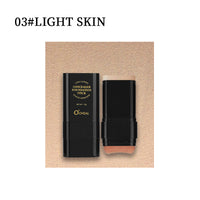Oqianya Cream Foundation Concealer Long-Lasting Solid Foundation  Dual-Purpose Powder Puff Brush