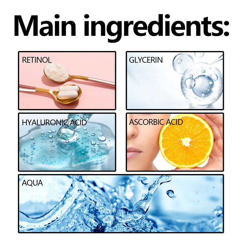 Retinol Serum For Face, Hydrating Firming Facial Fine Lines Smooth Skin Anti-Wrinkle Essence