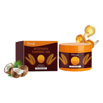 Intensive Tanning Gel, Summertime Seaside Beach Sunbath To Help Tanning Wheat Color Body Moisturizer Gel