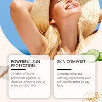 Ouhoe Rice Protective Cream Outdoor Uv Isolation Waterproof Moisturizing Skin Refreshing Non-Sticky Protective Cream