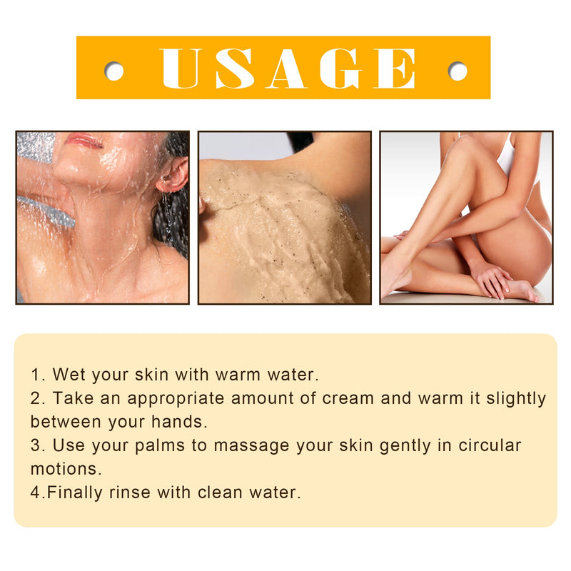 EELHOE Nourishing Body Scrub - Exfoliating Hydrating Whitening Care