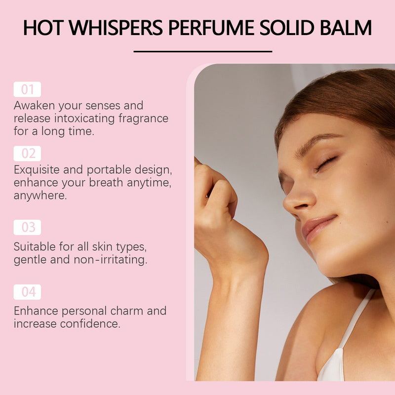 Roxelis Rose Perfumed Solid Balm Elegant Refreshing Silky Light Perfumed Portable Pocket Solid Balm