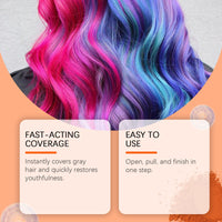Hoegoa  Hair Dye Powder (Green) Can Easily Change Your Hair Color With Just One Application. It Naturally Covers Your Hair And Is Convenient For The Dance Party