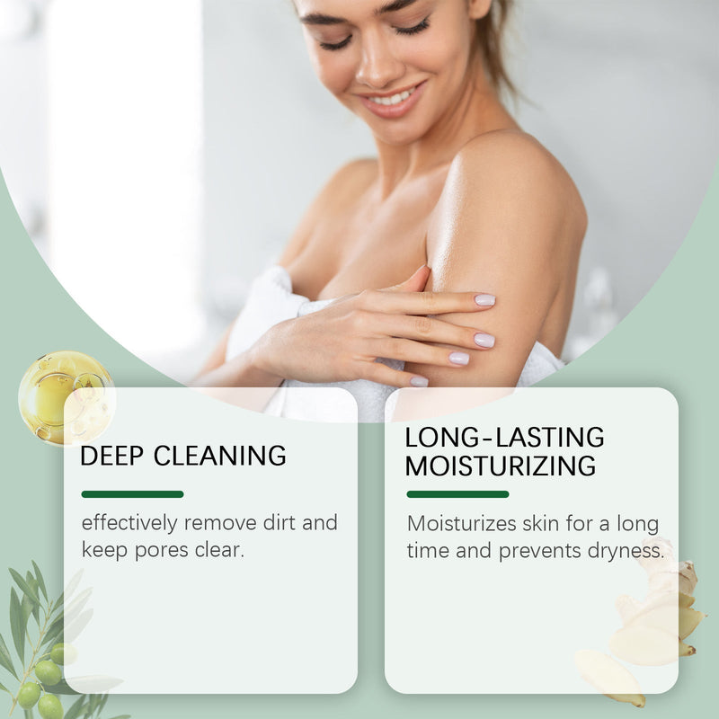 Cucumber Cleansing Soap, Deep Cleaning Face Bath Care Skin Refreshing Oil Control Multi-Purpose Soap