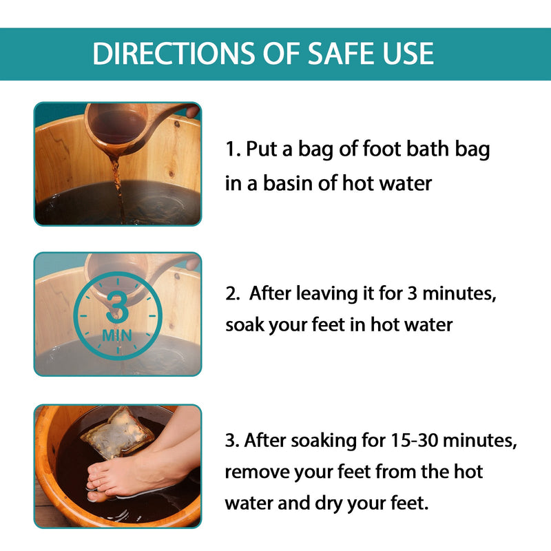 Foot Bath Kit, Wormwood Moist Air Foot Bath For Soothing Body Discomfort, Moisturizing And Massaging Feet