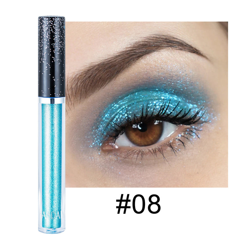 HANDAIYAN 12 Color Single Diamond Liquid Eye Shadow Psychedelic Pearly Shiny Eye Shadow Lying Silkworm Tear Makeup Eye Shadow Liquid