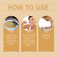 Oralhoe Turmeric Tooth Cleaning Powder Gently Cleans Teeth Tartar Daily Care Teeth Cleaning Powder