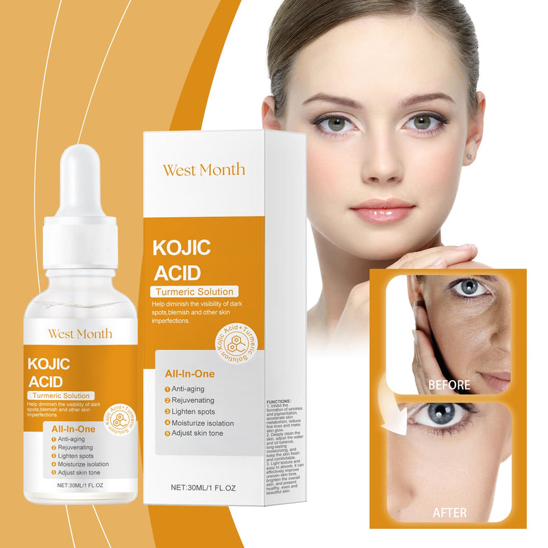 West&Month Turmeric Acid Essence Hydrating Skin Skin Natural Shine Moisturizing Facial Essence