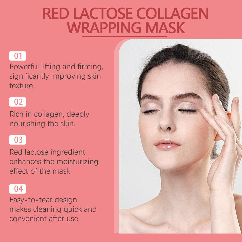 OUHOE Red Lactose Collagen Tearing Mask Hydrates, Hydrates, Firming And Firming Skin Hydrating Mask