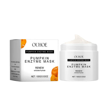 Ouhoe Pumpkin Enzyme Mask Facial Skin Deep Cleansing Pores Gentle Nourishing Skin Care Mud Mask