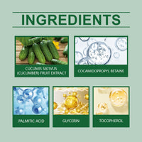 Cucumber Cleansing Soap, Deep Cleaning Face Bath Care Skin Refreshing Oil Control Multi-Purpose Soap
