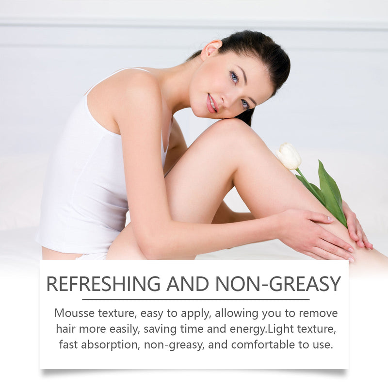 Gentle Depilatory Mousse Gentle Depilatory Body Hair Removal Refreshing Silky Skin Care Foam Mousse