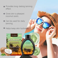 OceAura Coconut Darkening Lotion, Natural Summer Outdoor Darkening Lotion That Evenly Nourishes The Skin And Provides Long-Lasting Moisture