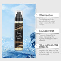 Roxelis Body Perfume Spray Fresh Scent Exudes Charm Lasting Fragrance Portable Elegant Niche Dating Perfume