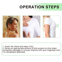 OUHOE Natural Herbal Breast Spray Moisturizes Plump, Firming And Firming Breasts Massage Treatment