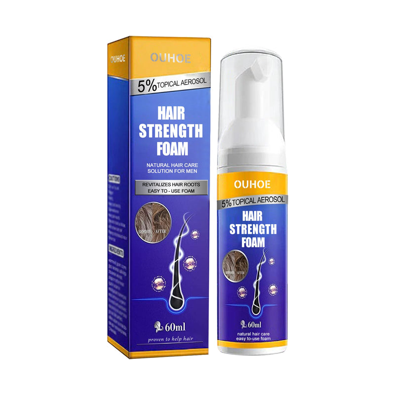 OUHOE Men's Dense Hair Foam Mousse, Clean Repair Hair Root, Dense And Moisturizing Hair Mousse