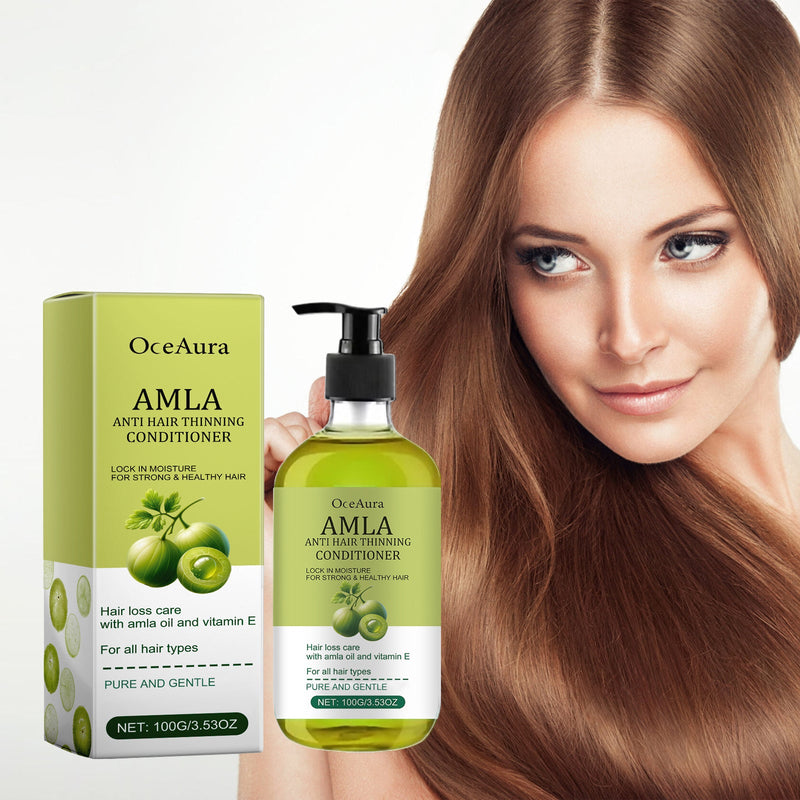 Amla Anti Hair Thinning Conditioner, Nourish Hair Smooth, Improve Dry Short-Tempered Massage Scalp Hair Membrane