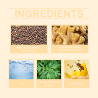 Houkea Bee Venom Body Essence Gentle Care, Moisturize And Lift Skin Light Body Massage Essence