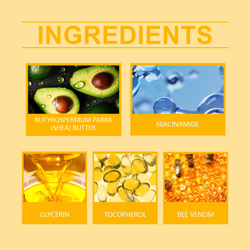 Bee-Poison Bath Soap Gently Cleans, Moisturizes, Firms And Nourishes Skin, Delicate And Brightening