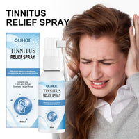 OUHOE Tinnitus Relief Spray, Relieves Ear Discomfort Earplugs Earwax Cleaning Ear Care Spray