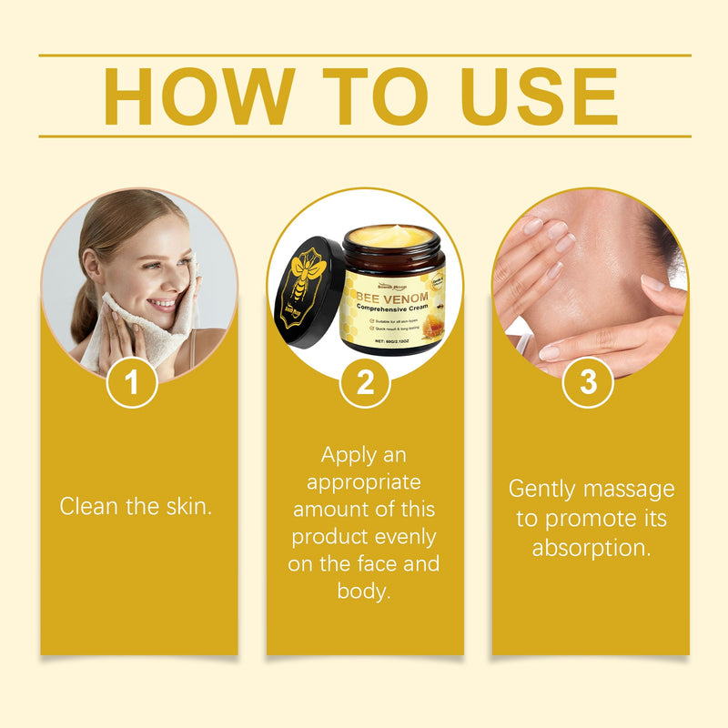 South Moon Bee Venom Skin Moisturizer, Gentle Moisturizing Creamy Moisturizing Skin Daily Care Cream