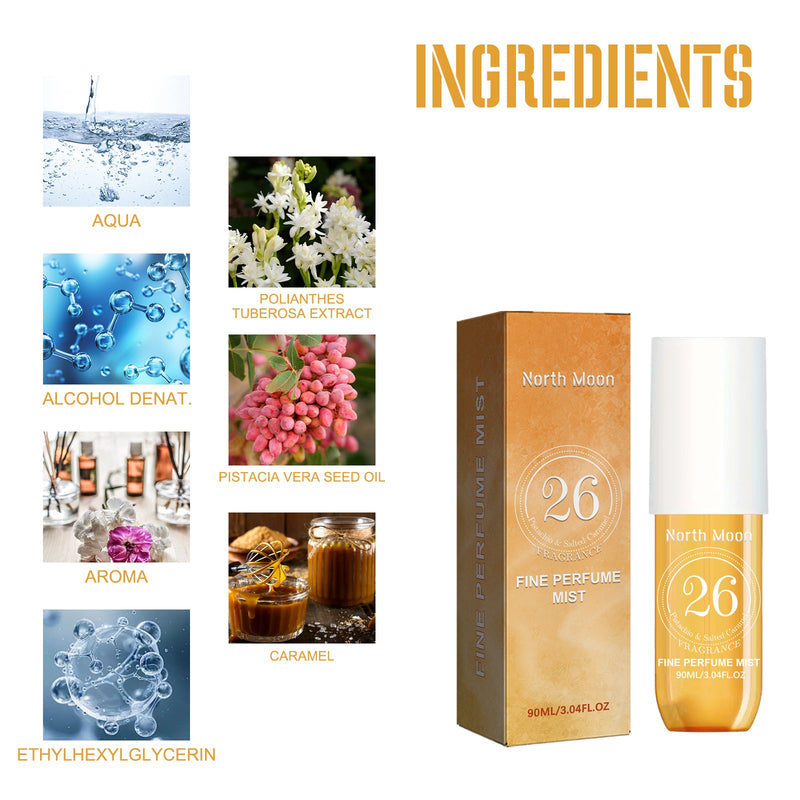 North Moon Perfume Spray Fresh Lasting Fragrance Non-Pungent Women's Date Perfume Spray