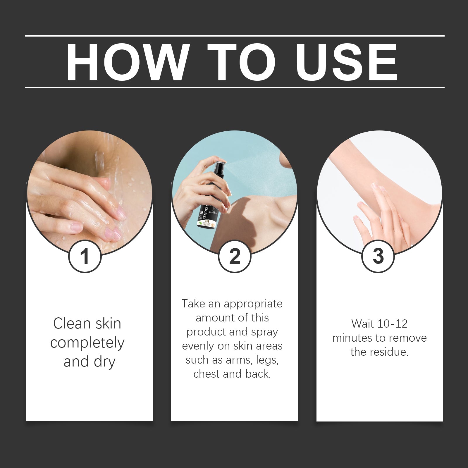West&Month Cleansing Spray, Refreshing And Gentle Cleansing And Smoothing Body And Skin Spray All Over Armpit Hair Arms