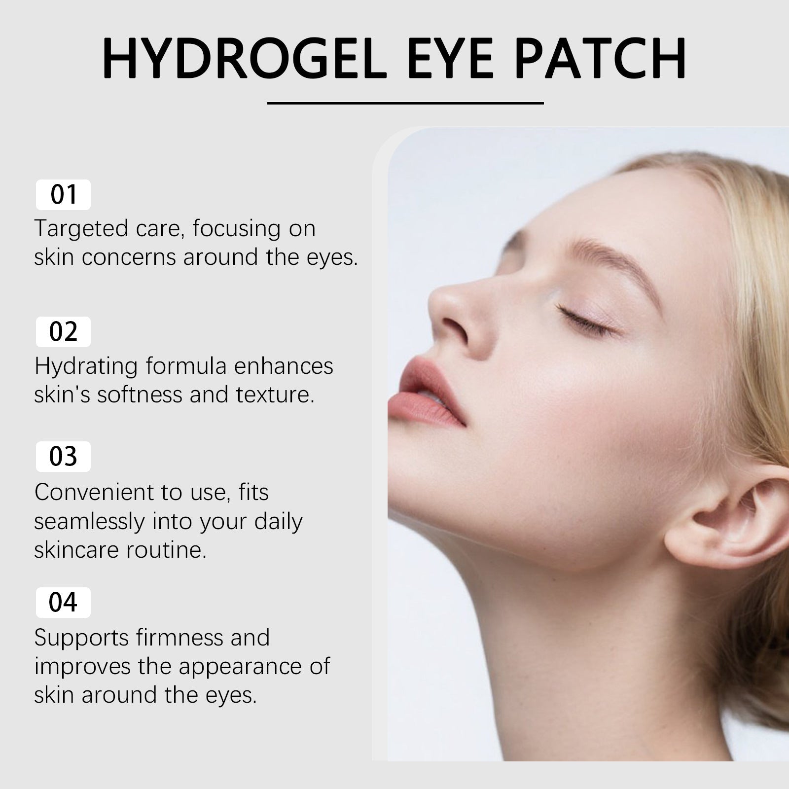 Moisturizing Eye Mask Lightweight and Adhesive for Eye Area Nourishing and Comfortable Gentle Daily Care for Fine Lines Eye Patch
