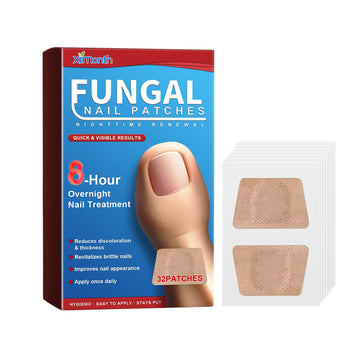 Nighttime Renewal Fungal Nail Patches, Repair And Thickening Gray Nail Insert Soft Nail Care Patch